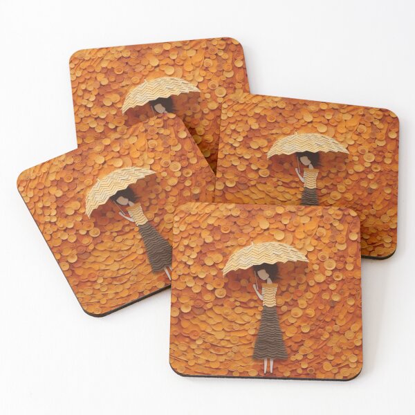 Item preview, An abstract cut paper artwork, featuring a woman holding an umbrella designed and sold by aiphotosart.