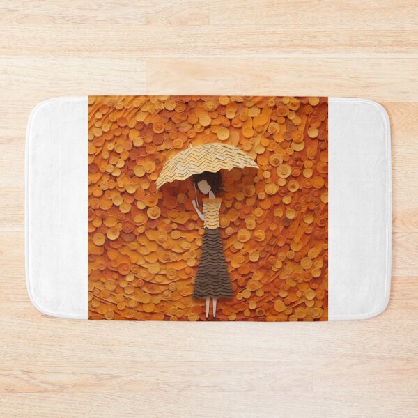 Item preview, An abstract cut paper artwork, featuring a woman holding an umbrella designed and sold by aiphotosart.