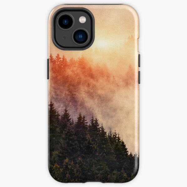 In My Other World // Sunrise In A Romantic Misty Foggy Autumn Fairytale Wilderness Forest With Trees Covered In Fog And Sunlight iPhone Tough Case