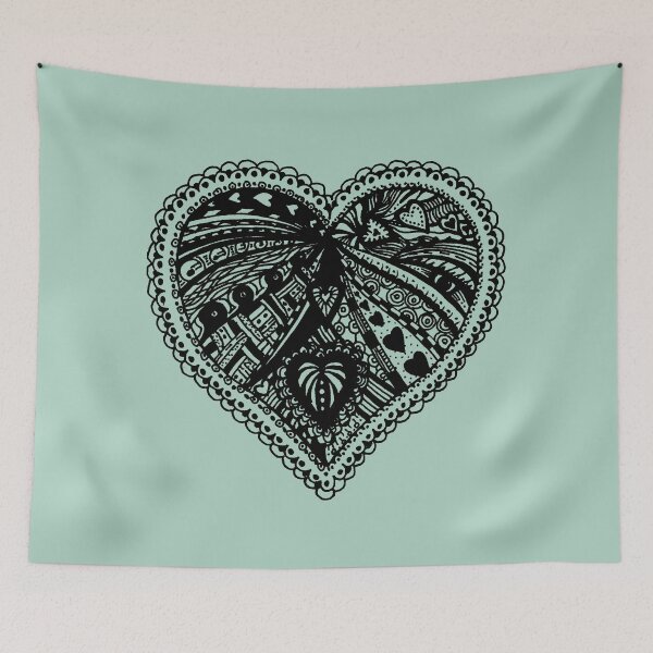 Item preview, Valentine Heart 3 Aussie Tangle - Choose Your Own Background Colour  designed and sold by Heatherian.