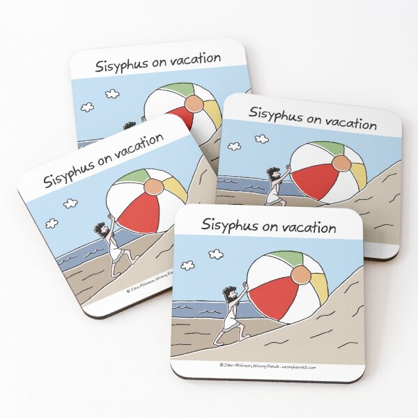 Item preview, Sisyphus on vacation designed and sold by WrongHands.