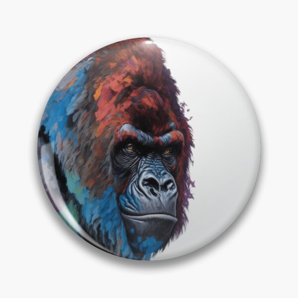 Item preview, Regal Strength: Captivating Gorilla Portrait designed and sold by WildSpiritPaint.