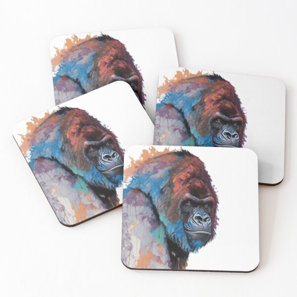 Item preview, Regal Strength: Captivating Gorilla Portrait designed and sold by WildSpiritPaint.