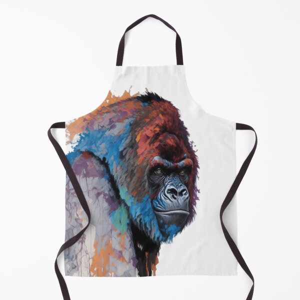 Item preview, Regal Strength: Captivating Gorilla Portrait designed and sold by WildSpiritPaint.