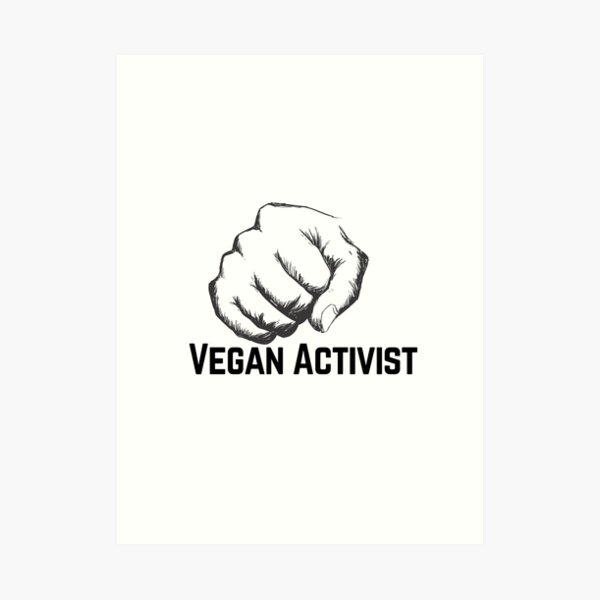 Vegan Activist Art Print