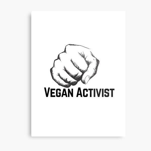 Vegan Activist Metal Print
