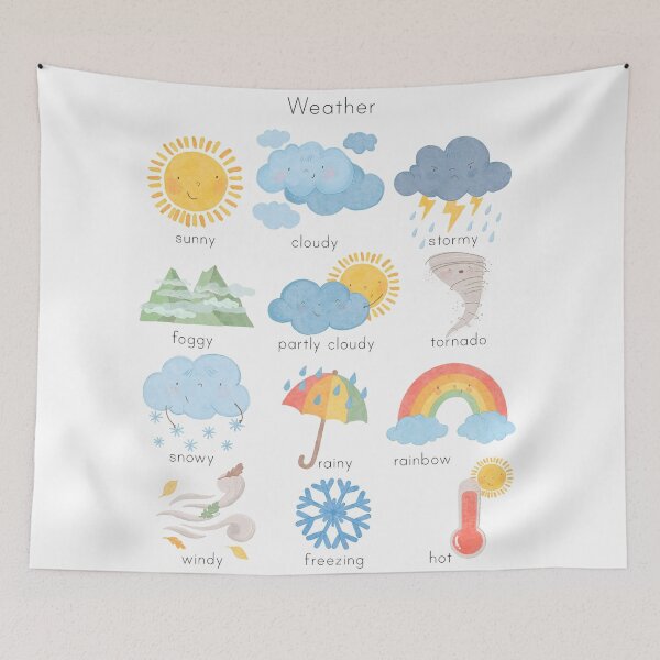 Item preview, Weather Chart For Kids Homeschool designed and sold by herdolasri.