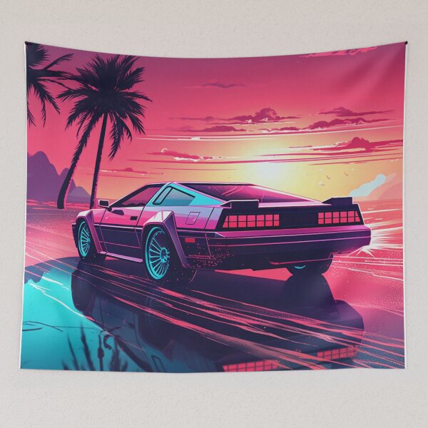 Item preview, Impresión Synthwave Sunset Drive designed and sold by valenzuelaray.
