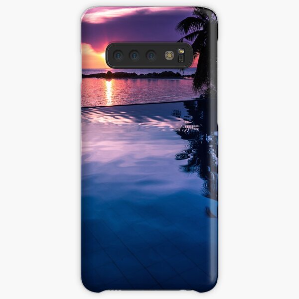 Tropical sunset pool Samsung Galaxy Snap Case