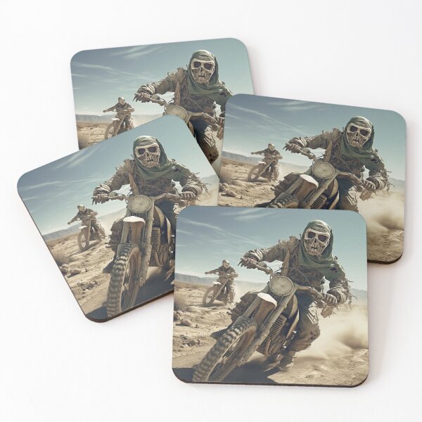 Item preview, Biker with skeleton helmet designed and sold by IA-Power.