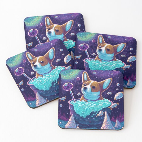 Item preview, Sidereal [corgi] dog in space taking a shower designed and sold by IA-Power.