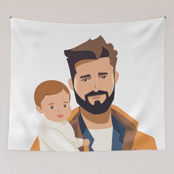 Item preview, A Father Holding His Son designed and sold by a4mbs.