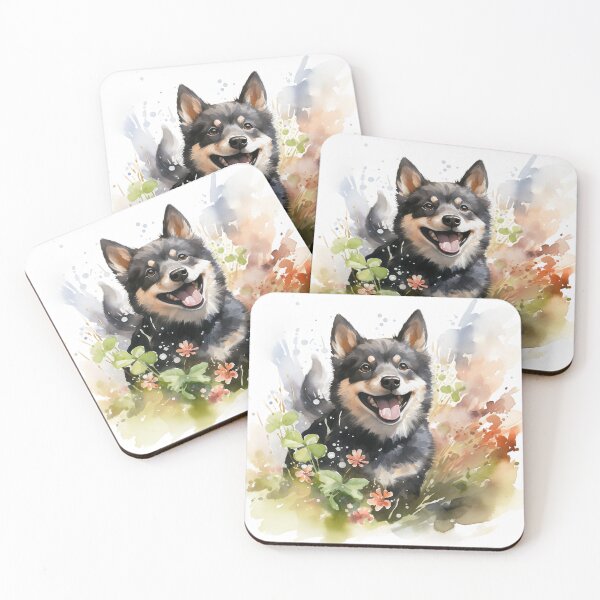 Item preview, Watercolor Shiba Inu Black and Tan designed and sold by ENTERBOX.