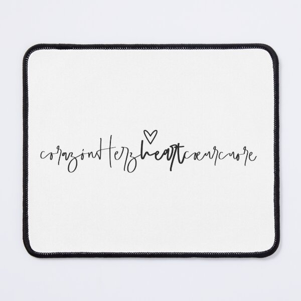 Item preview, "Heart" - lettering in 5 languages designed and sold by MyMaryDesign.