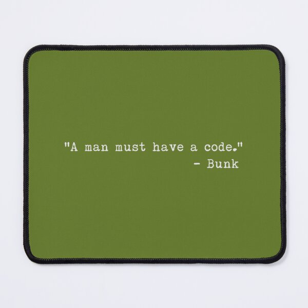 Item preview, The Wire - "A man must have a code." Essential 		 designed and sold by tgsqahbhsbl61.