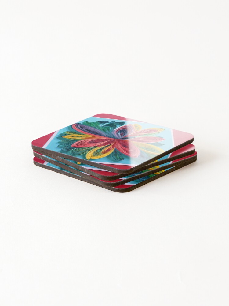 Thumbnail 4 of 5, Coasters (Set of 4), Quilly Patterns 1 designed and sold by PatternCo.