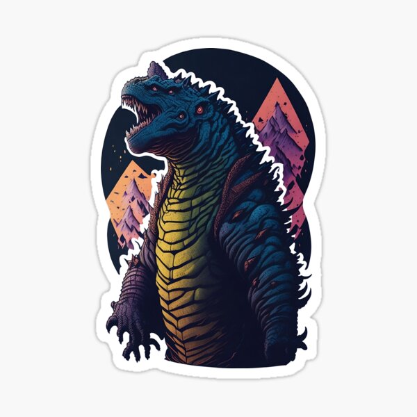 50 Monster Godzilla Anime Cartoon Graffiti Stickers Decorative