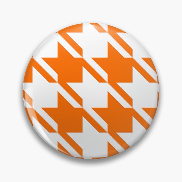 Item preview, Orange And White Houndstooth Pattern designed and sold by TMBTM.