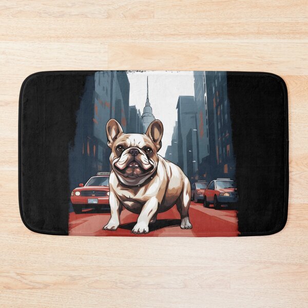 Item preview, French Bulldog in the City designed and sold by ARTficiallyAnon.