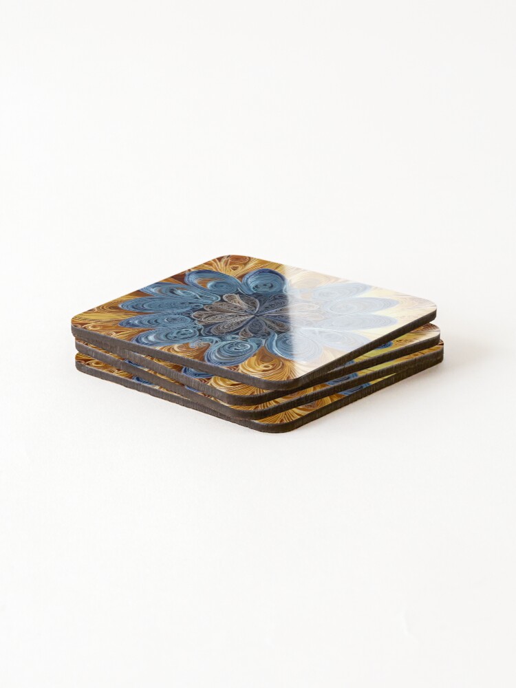 Thumbnail 4 of 5, Coasters (Set of 4), Quilly Patterns 2 designed and sold by PatternCo.