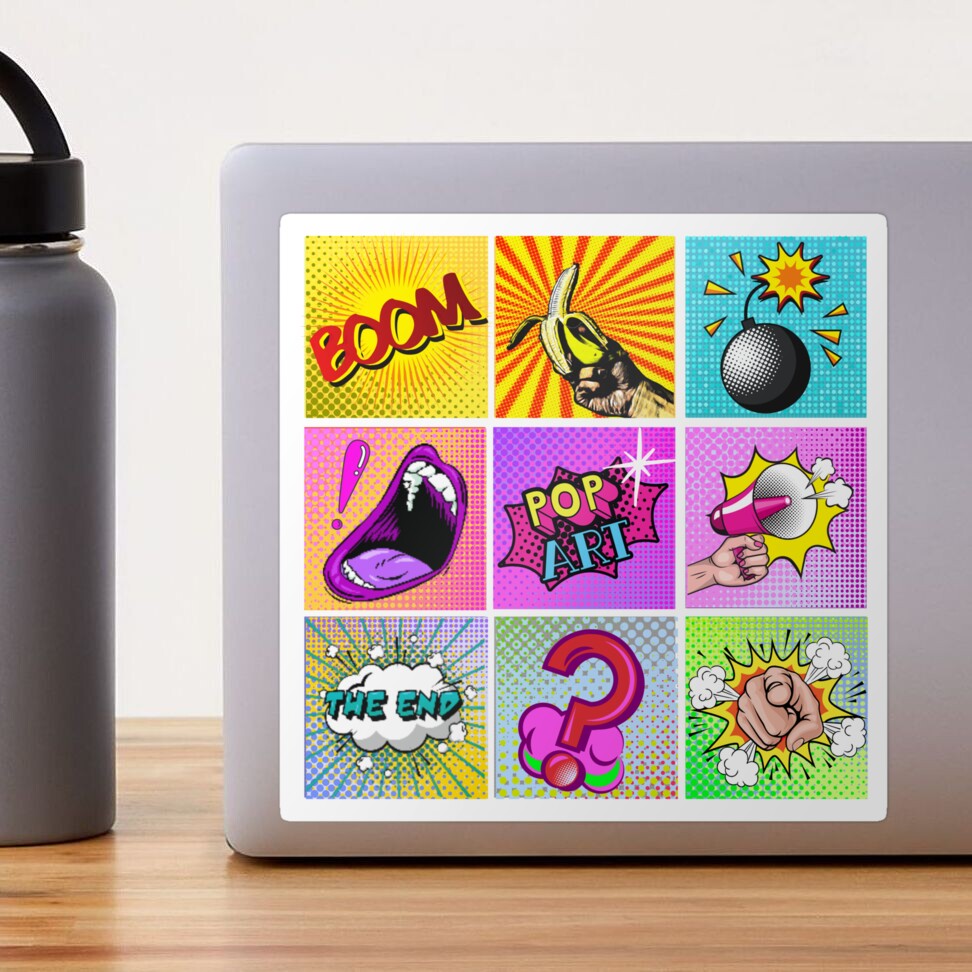 Pop Art Personalized Water Bottle