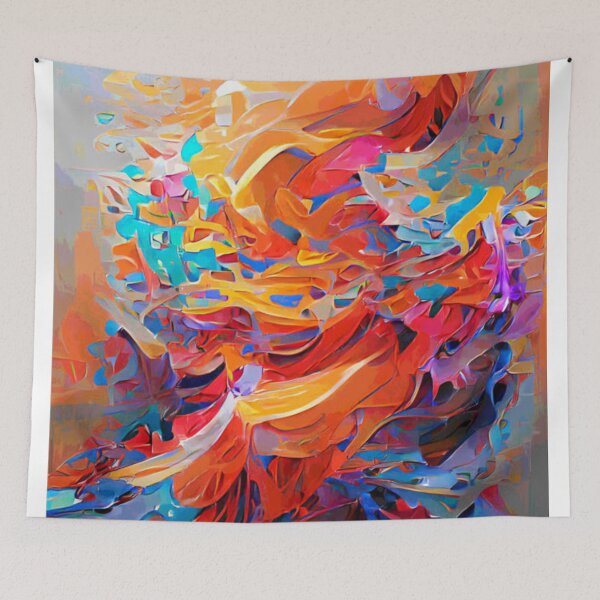 Item preview, Abstract colorful background. Brush strokes. Red, orange, yellow, purple and blue colors. Artistic background pattern. Raster bitmap. Digitally generated image. designed and sold by MTShoppingLine.