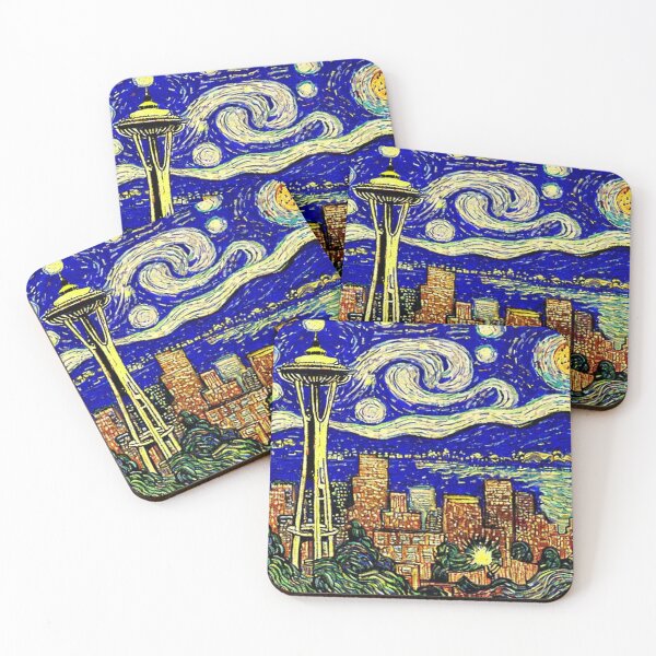 Item preview, Starry Night Seattle Washington designed and sold by Esskay Designs.