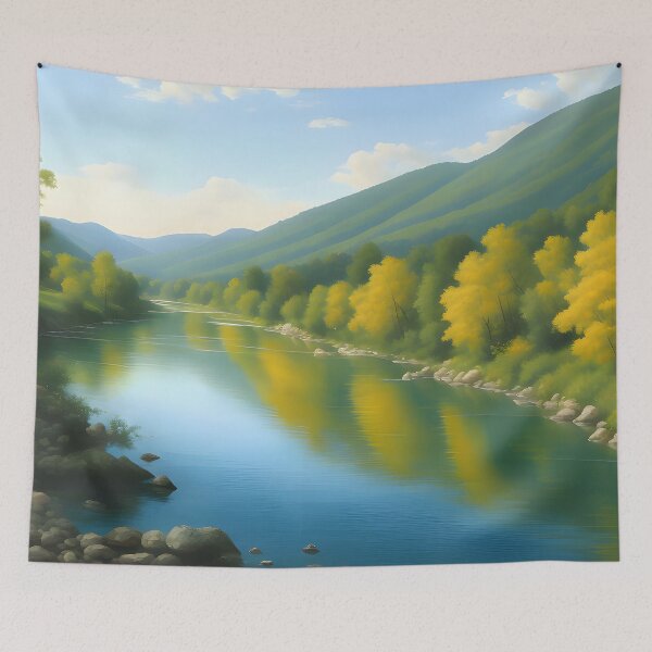 Item preview, A river in France designed and sold by Pixeledfox.