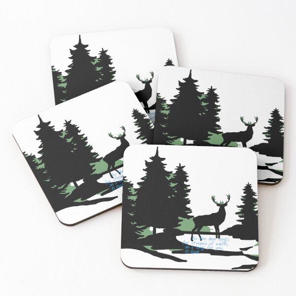 Item preview, As The Deer Longs For Water Psalm 42 Bible Quote designed and sold by bard-art.