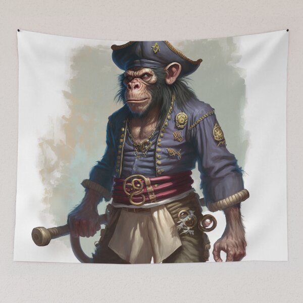 Item preview, monkey pirate designed and sold by IA-Power.