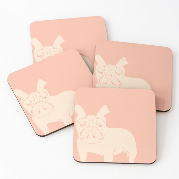 Item preview, Bulldog in coral pink designed and sold by SamJanner.