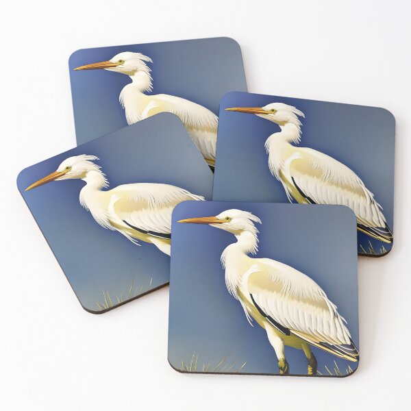 Item preview, Snowy Egret, impasto, Ai Generated Art  designed and sold by ACC .