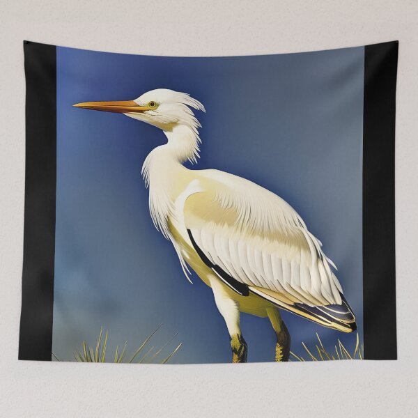 Item preview, Snowy Egret, impasto, Ai Generated Art  designed and sold by ACC .