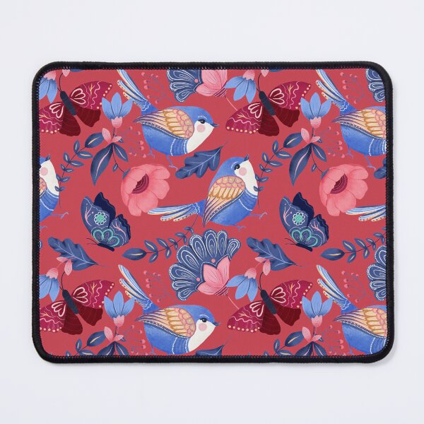 Item preview, Red nature inspired pattern. Forest life illustration. designed and sold by DO-artbyDeliaO.