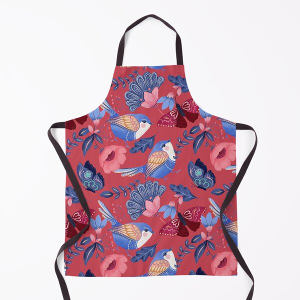 Item preview, Red nature inspired pattern. Forest life illustration. designed and sold by DO-artbyDeliaO.