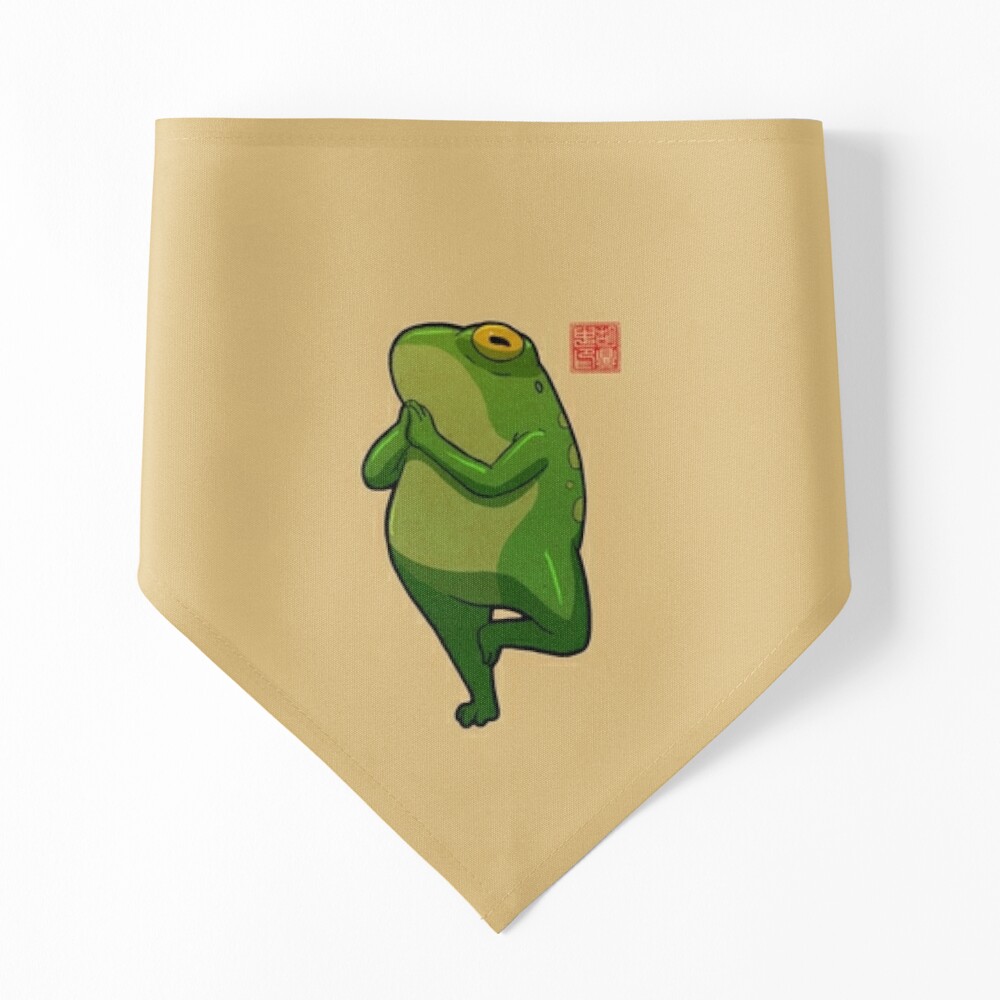 yoga frog tree pose vrikshasana Magnet for Sale by DingHuArt