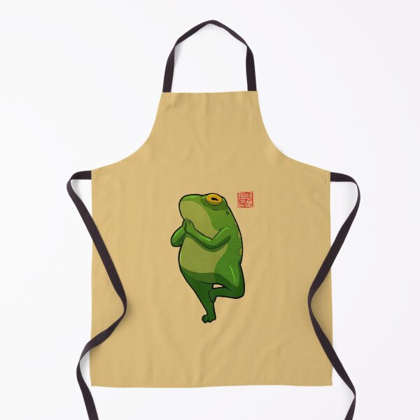 Item preview, yoga frog tree pose vrikshasana designed and sold by DingHuArt.