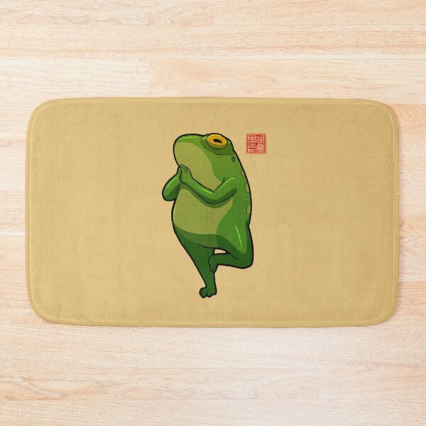 Item preview, yoga frog tree pose vrikshasana designed and sold by DingHuArt.