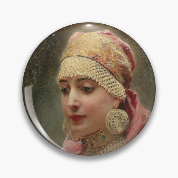 Item preview, Portrait of a Boyarina (1880) - Konstantin Makovski designed and sold by SALON DES ARTS.