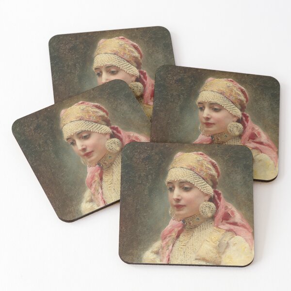 Item preview, Portrait of a Boyarina (1880) - Konstantin Makovski designed and sold by SALON DES ARTS.