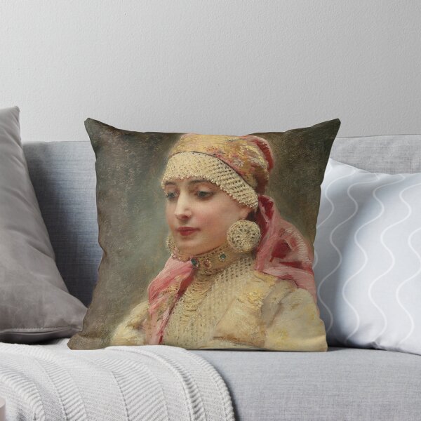 Item preview, Portrait of a Boyarina (1880) - Konstantin Makovski designed and sold by SALON DES ARTS.
