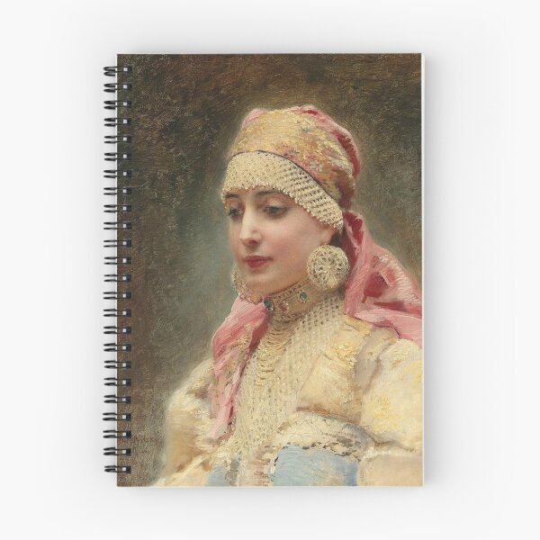 Item preview, Portrait of a Boyarina (1880) - Konstantin Makovski designed and sold by SALON DES ARTS.