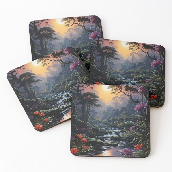 Item preview, Ethereal Falls: A Mystic Dance of Light and Shadow - 16 designed and sold by Moisky Art.