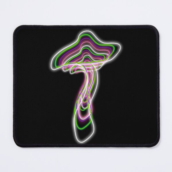 Item preview, Retro Neon Glowing Psychedelic Mushroom designed and sold by Mitch616Art.