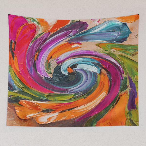 Item preview, Texture oil painting, flowers, art, painted color image, paint designed and sold by MTShoppingLine.