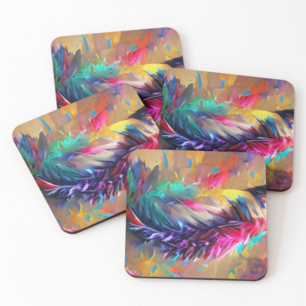 Item preview, Abstract colorful feather like illustration designed and sold by MTShoppingLine.