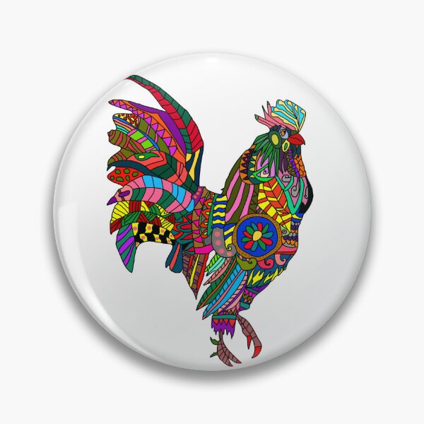Item preview, Cock-a-doodle-doo! Cute Super Colourful Rooster designed and sold by kluchunda.