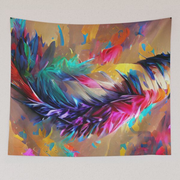 Item preview, Abstract colorful feather like illustration designed and sold by MTShoppingLine.