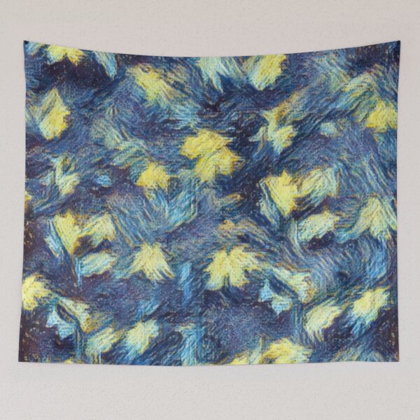 Item preview, Blue Gold Leaves Fall designed and sold by Profitrip.
