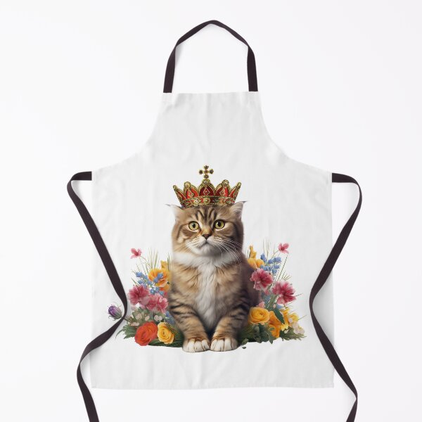 Item preview, Scottish Fold wearing a crown with Flowers designed and sold by ENTERBOX.